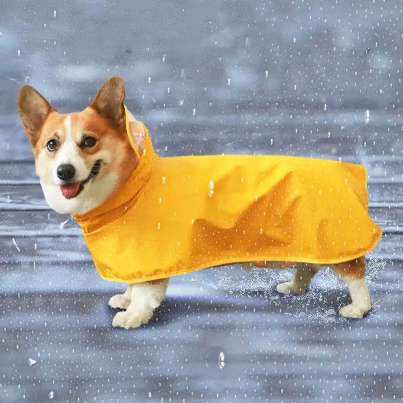 Dog waterproof Raincoat and Poncho with Belly Protection