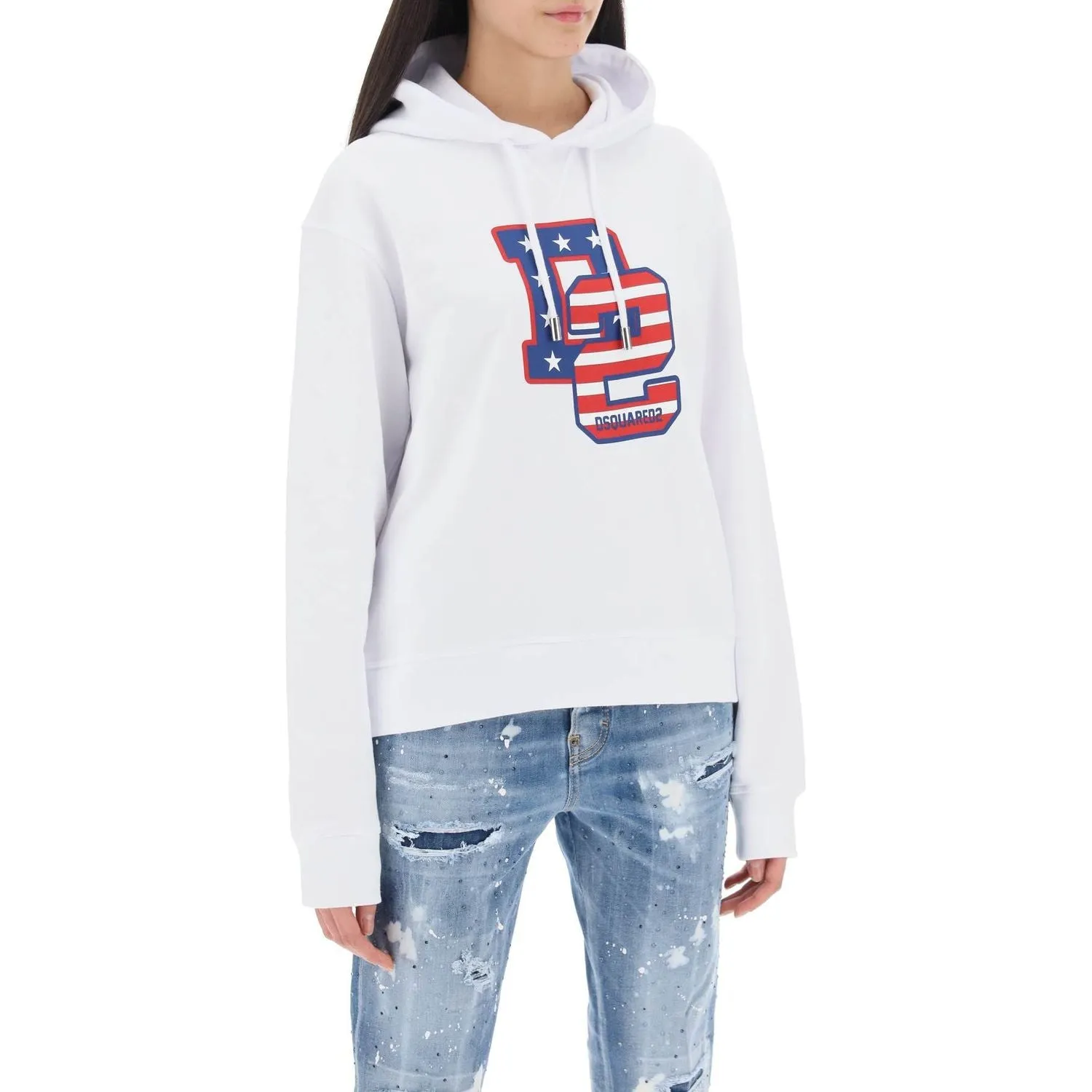 Dsquared2 cool fit hoodie with graphic print