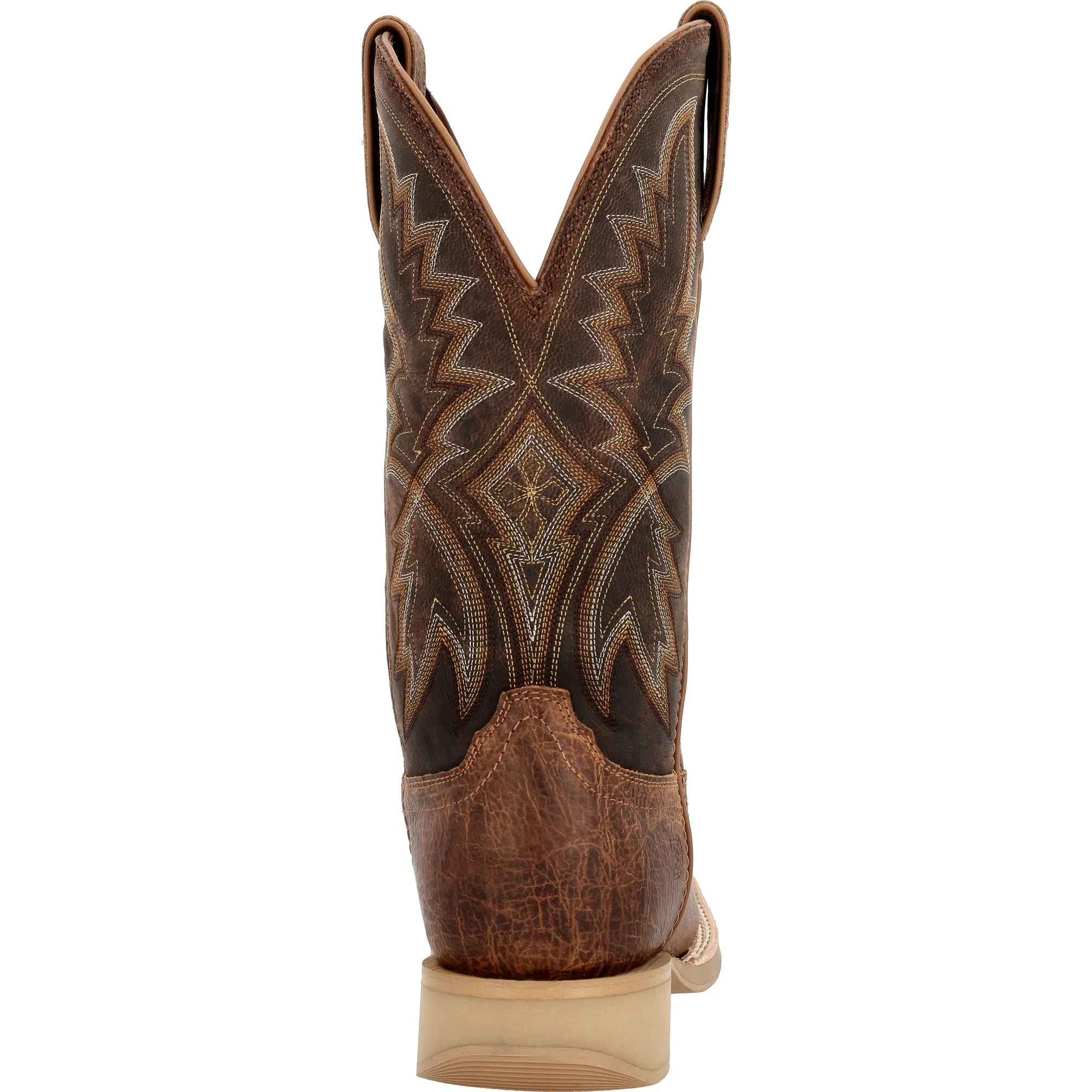 Durango Men's Rebel Pro Lite Rustic Tan & Tobacco Leather Square Toe Boot DDB0357