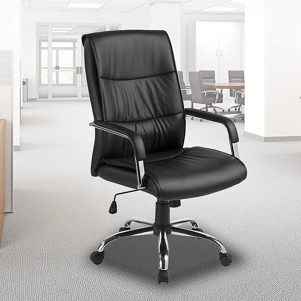 Ergonomic PU Leather Executive Office Chair, Lumbar Support