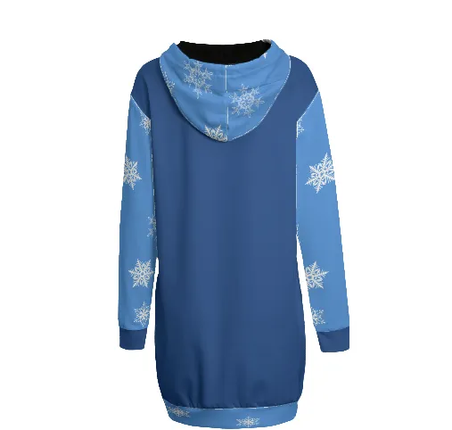 Firework Interlock Women's Christmas Hoodie Dress