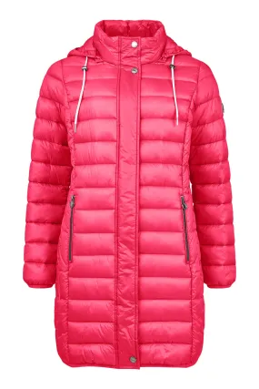 Frandsen Padded Coat in Hot Pink