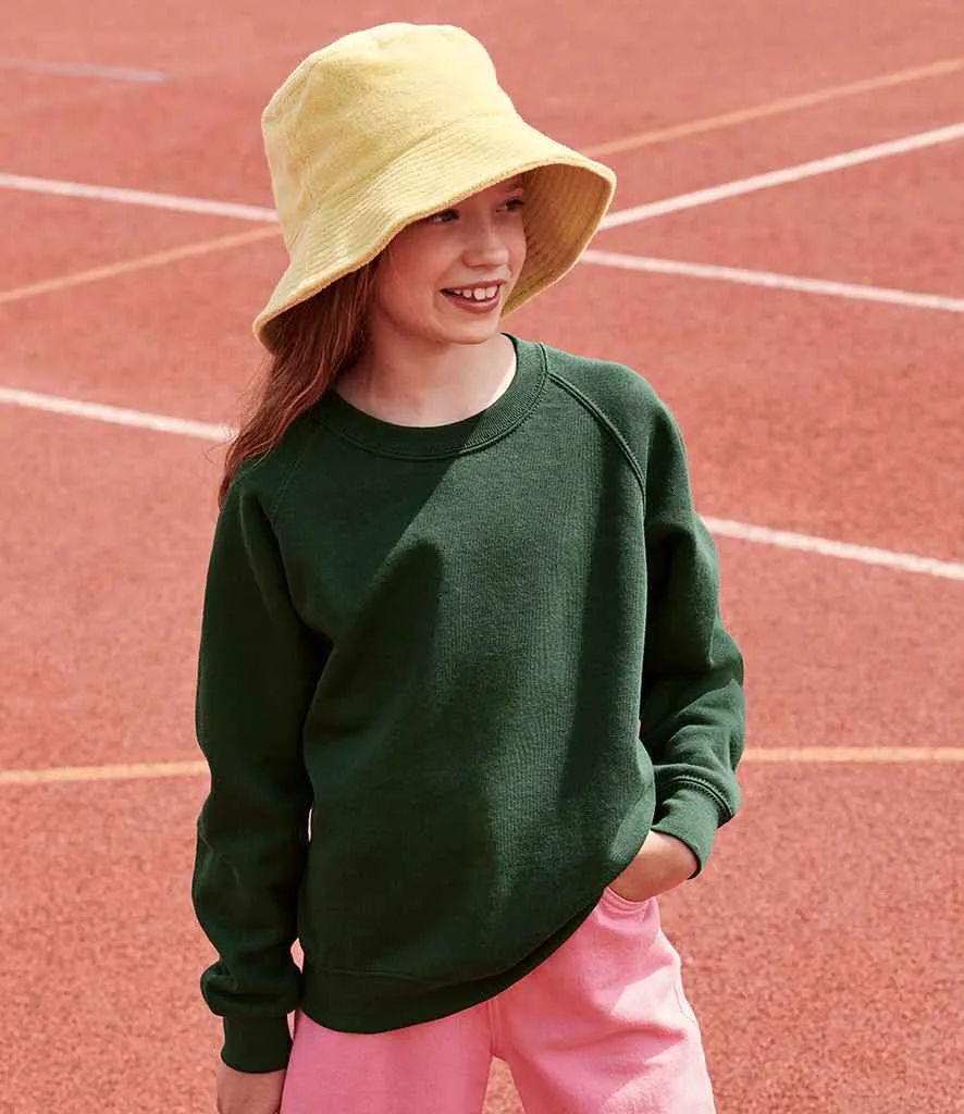 Fruit of the Loom Classic Raglan Sweatshirt (Childrens)