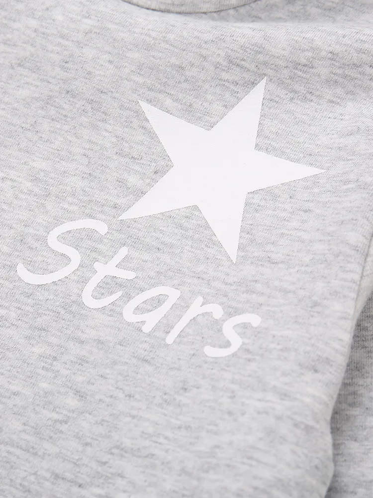 Girls Are Little Stars Hooded Sweater Dress