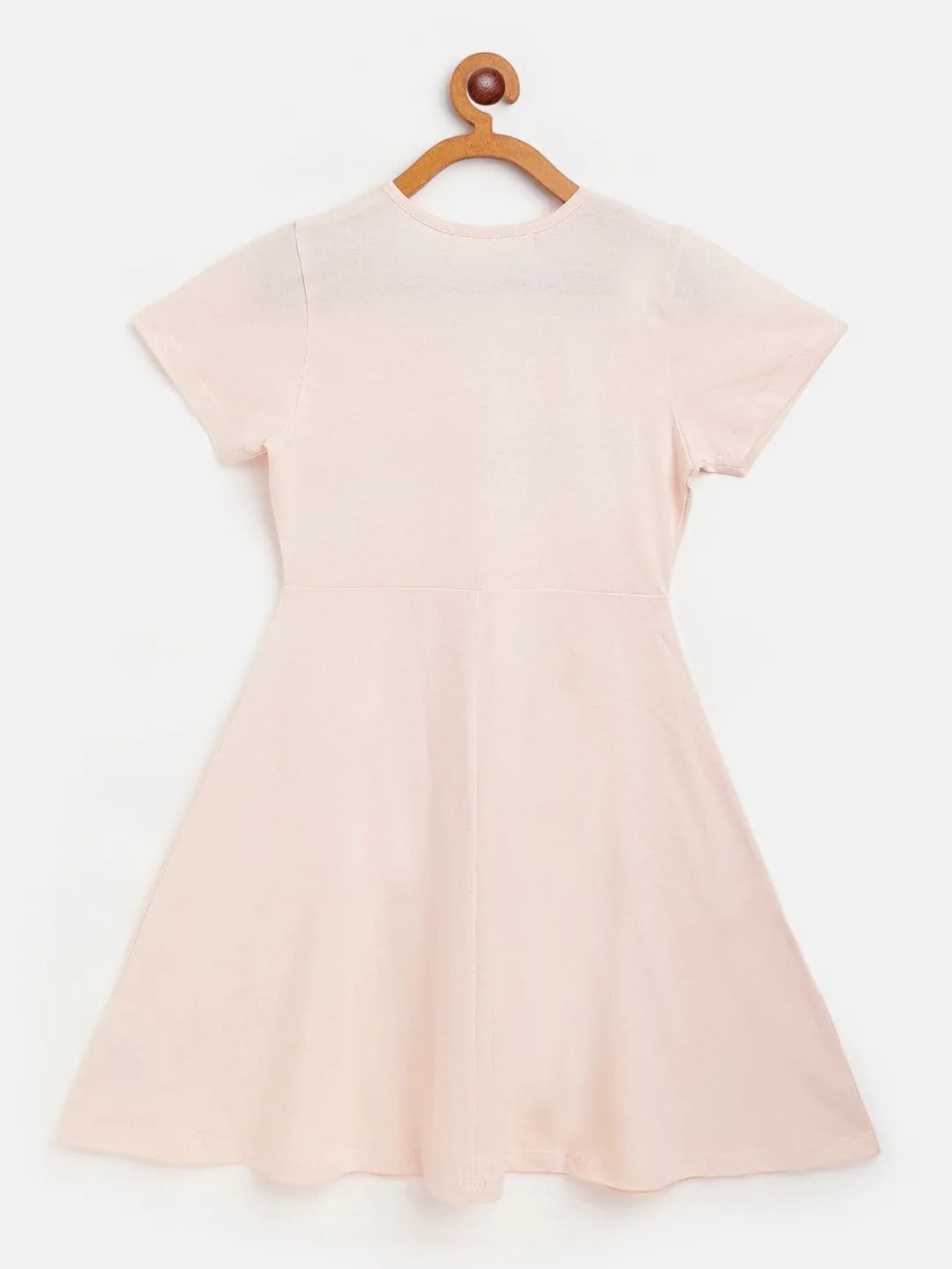 Girls Cream Travel Skater Dress - Lyush Kids