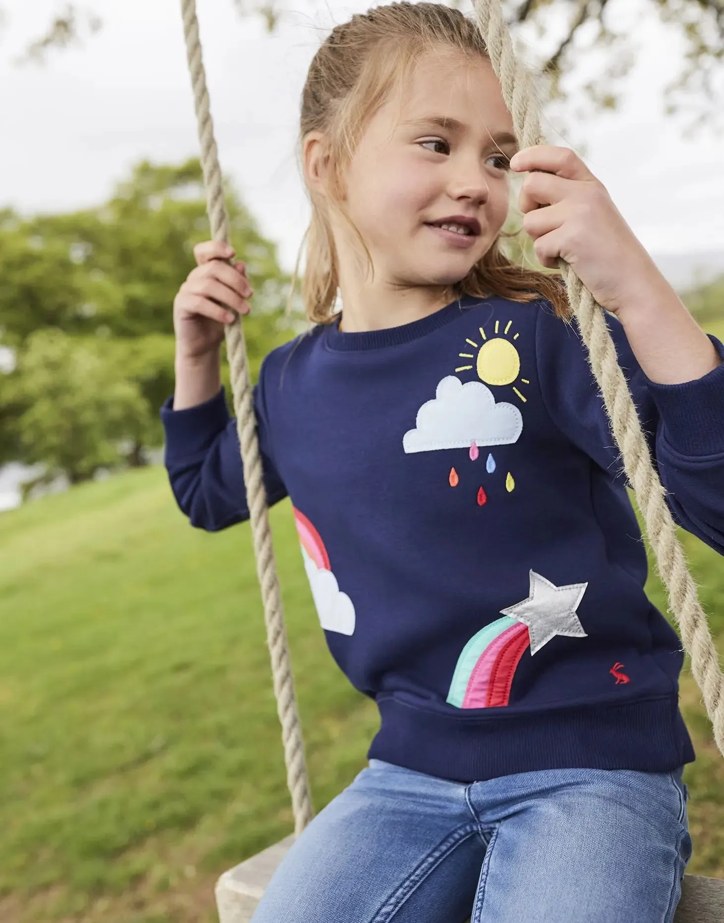 Girls' Mackenzie Artwork Sweatshirt | Joules