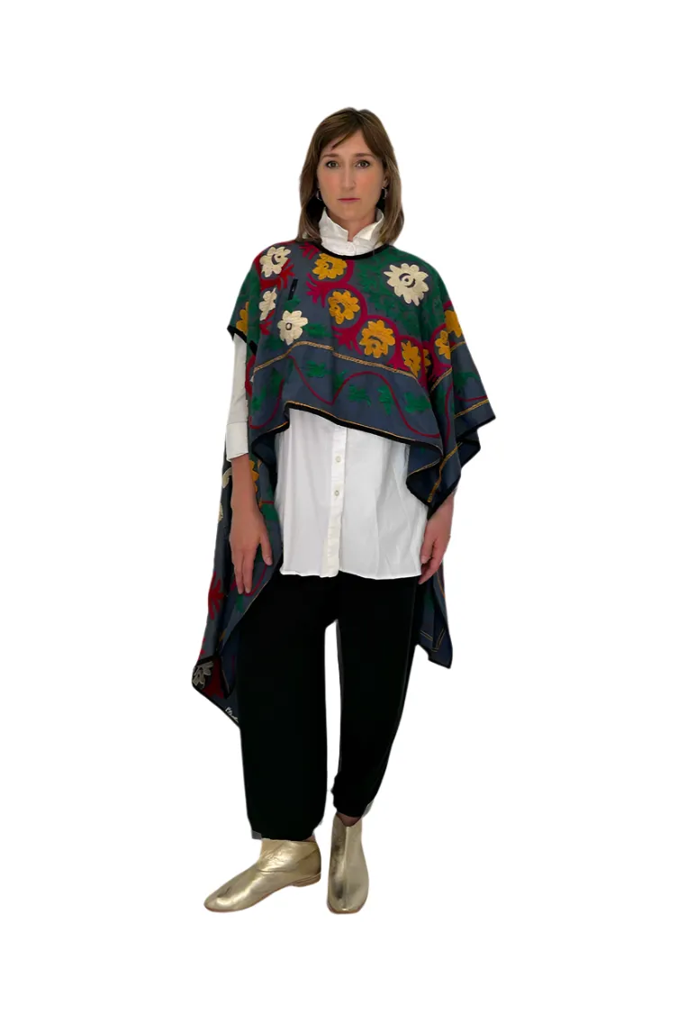 Hermes Vest & Poncho in Blue