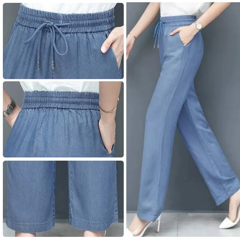 High waist loose pants