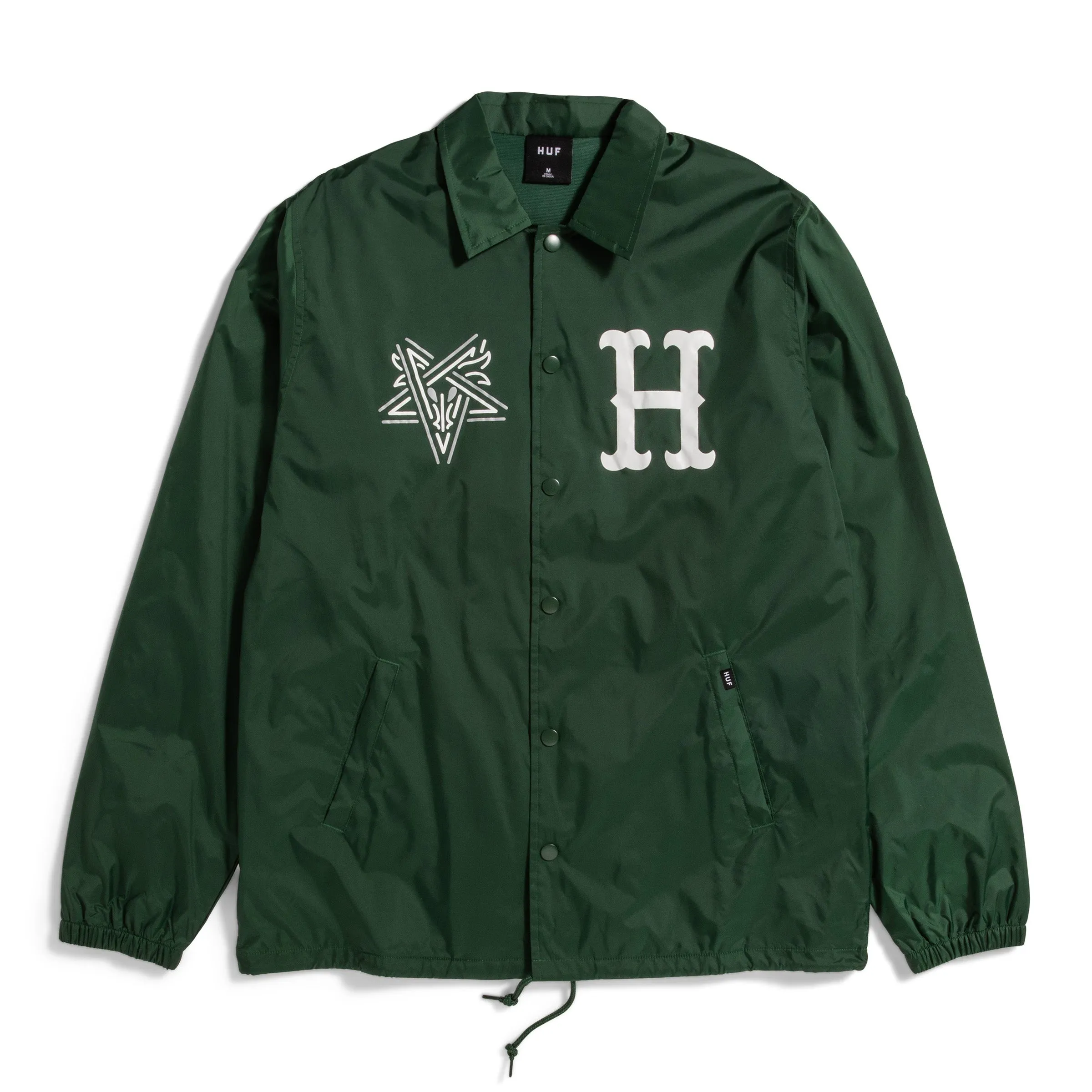 HUF x Thrasher Split Coaches Jacket - Forest Green