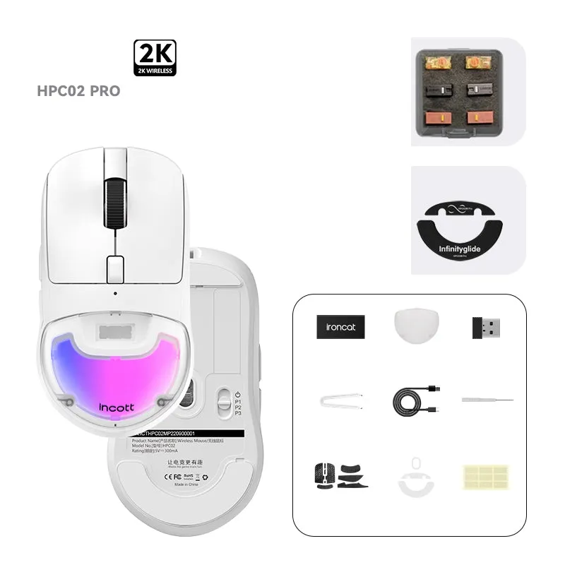 Incott HPC02 Series 2k Version Hot-Swappable Mouse