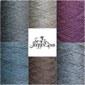 Jagger Spun Wool-Bamboo Heathers | 5/8 Worsted Weight | 1/2 lb Cone