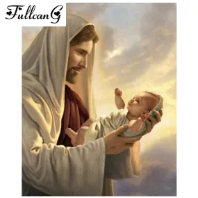 Jesus Loves His Children, Diamond Painting Kit