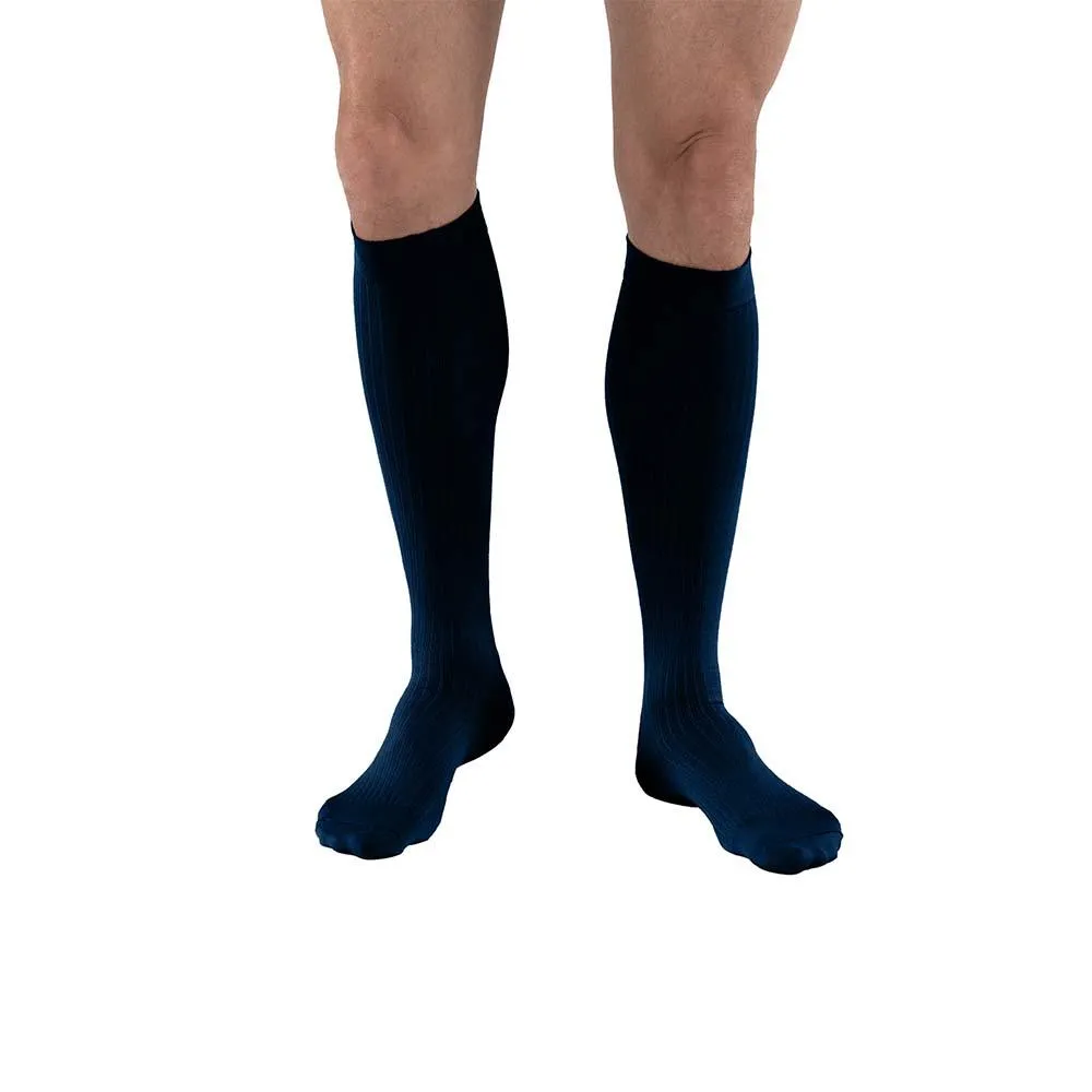 JOBST Men's Dress Compression Socks, 8-15 mmHg, Knee High, Closed Toe