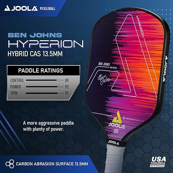 JOOLA Ben Johns Hyperion CAS 13.5 Premium Pickleball Paddle