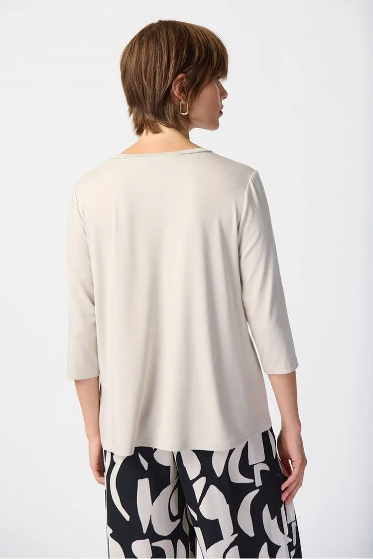 Joseph Ribkoff Bamboo Jersey Trapeze Top - Style 241038