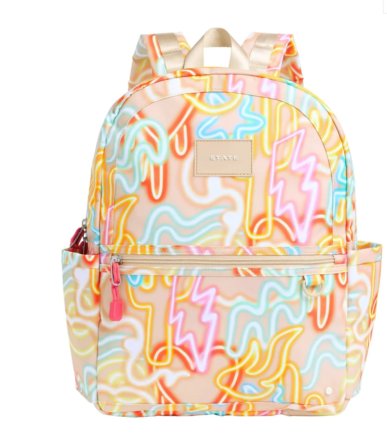 KANE DOUBLE POCKET OVERSIZED NEON BACKPACK