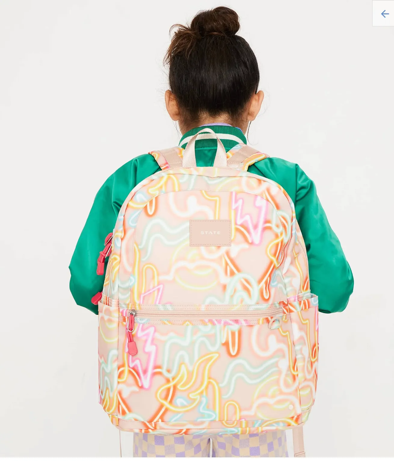 KANE DOUBLE POCKET OVERSIZED NEON BACKPACK