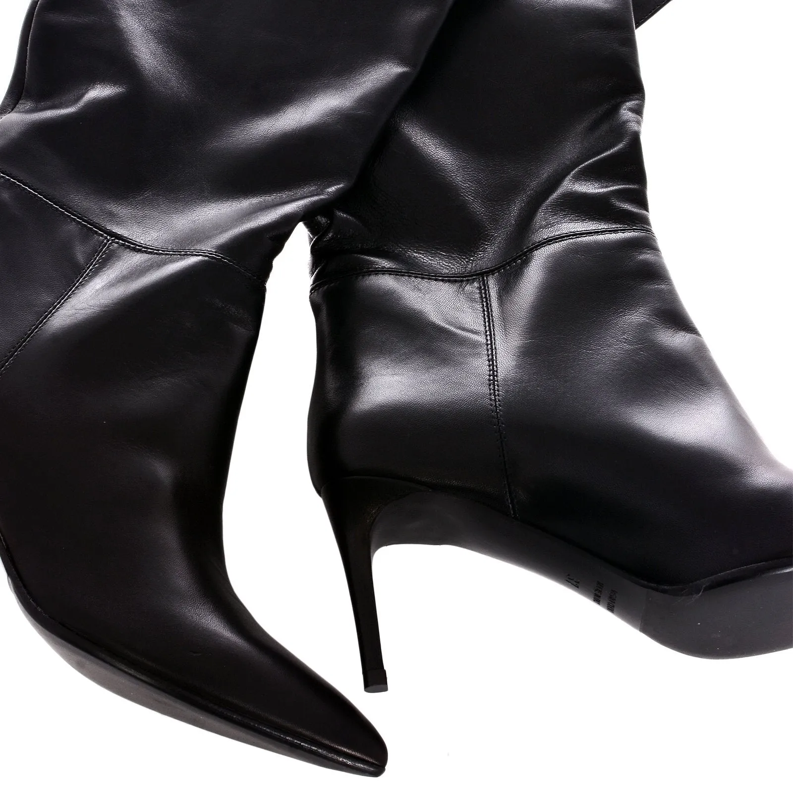 Kawa Black Knee-High Boots