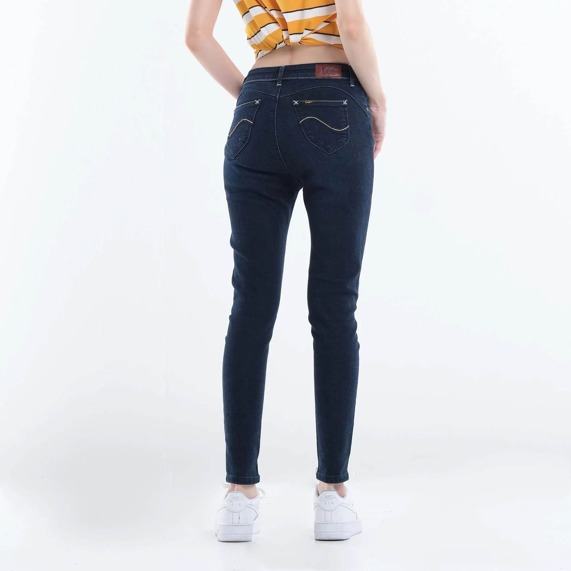 LEE HEATHER HIGH WAIST JEANS FOR WOMEN IN WORN EBONY