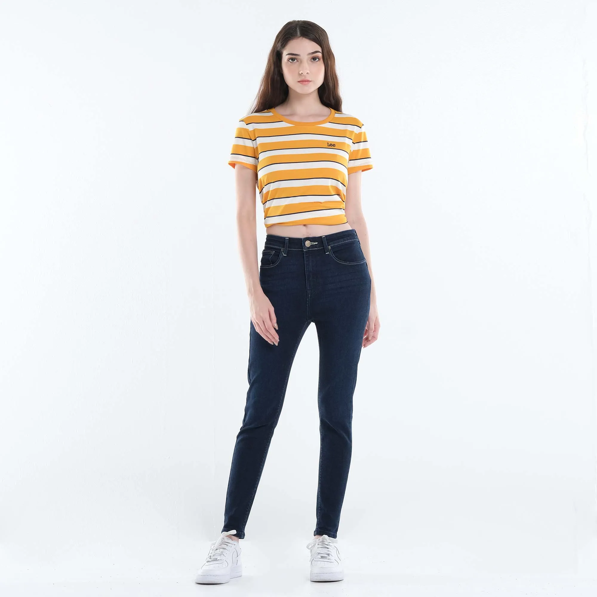 LEE HEATHER HIGH WAIST JEANS FOR WOMEN IN WORN EBONY