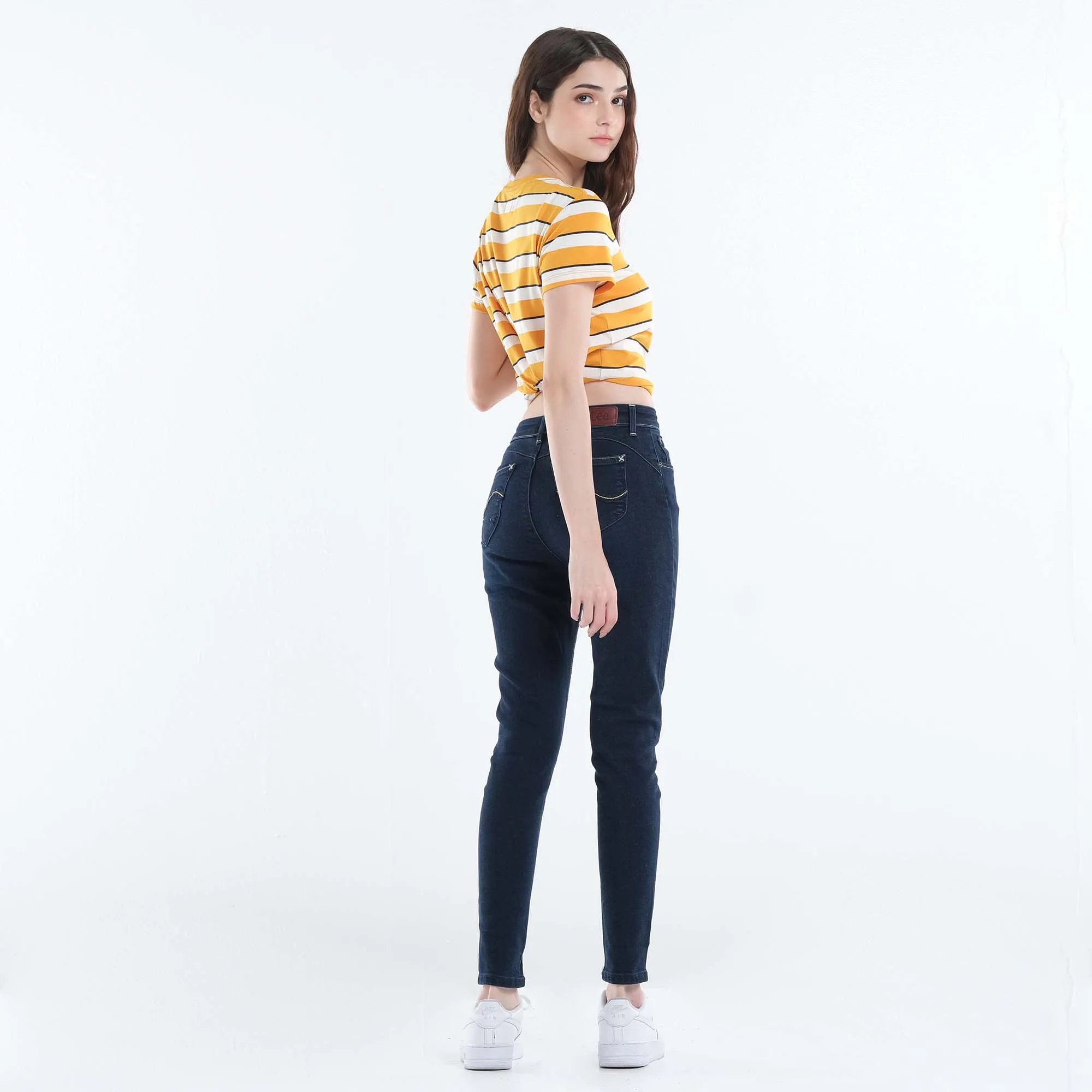 LEE HEATHER HIGH WAIST JEANS FOR WOMEN IN WORN EBONY