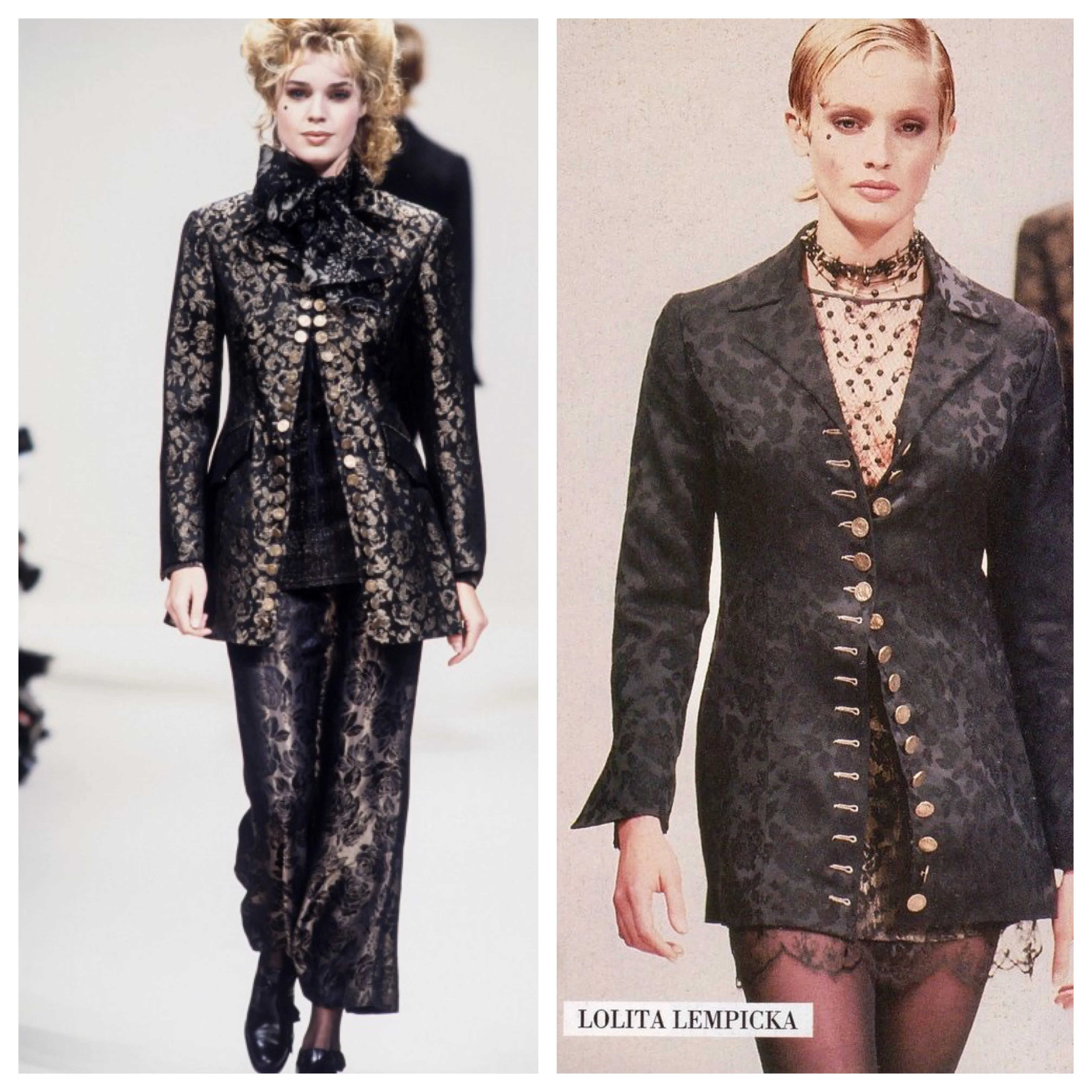 Lolita Lempicka F/W 1994 wool & lace jacket