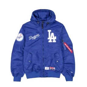 Los Angeles Dodgers Royal Bomber Jacket New Era X Alpha Industries