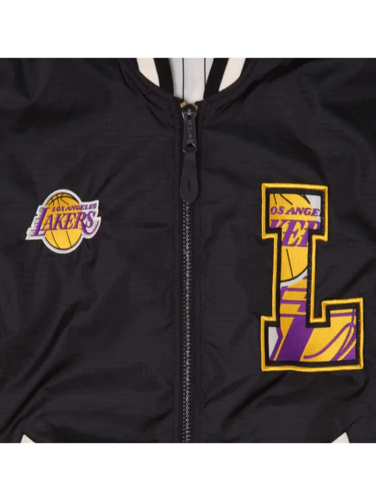 LOS ANGELES LAKERS X ALPHA X NEW ERA L-2B BOMBER JACKET