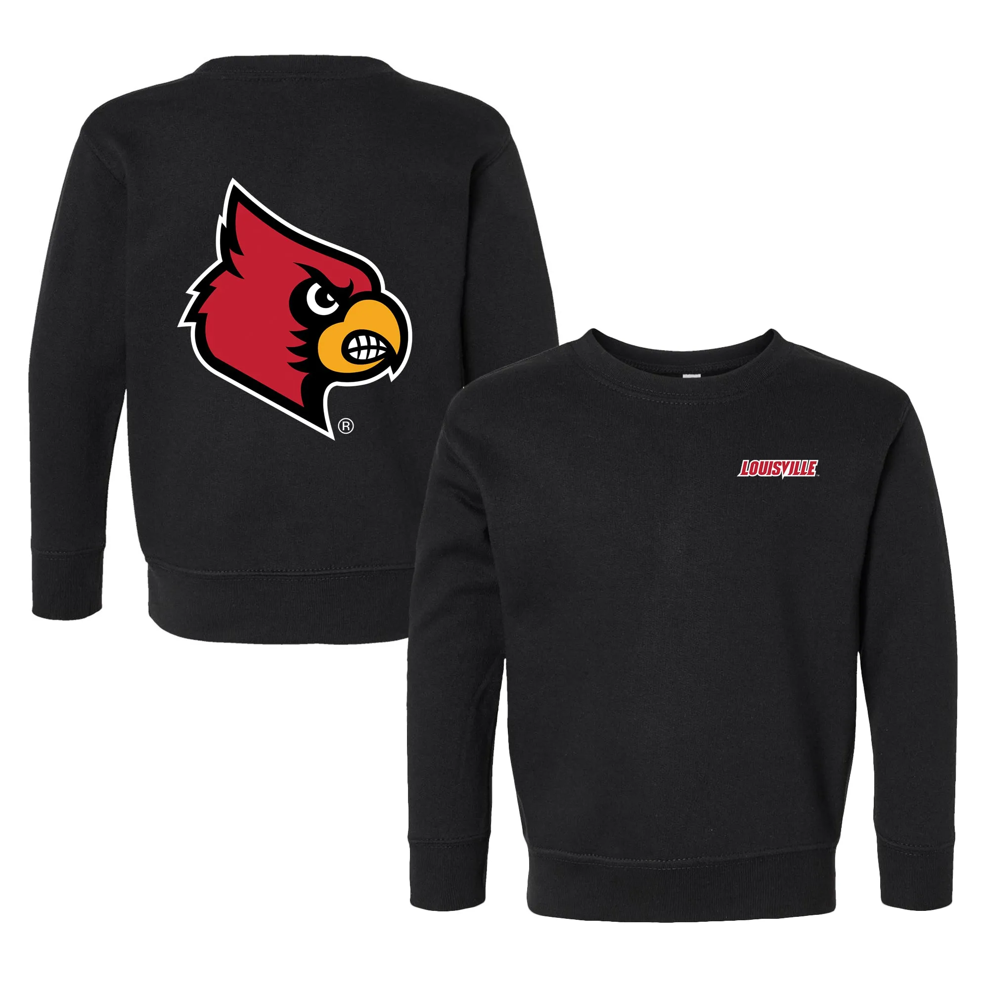 Louisville Cardinals Logo Toddler Crewneck Sweatshirt