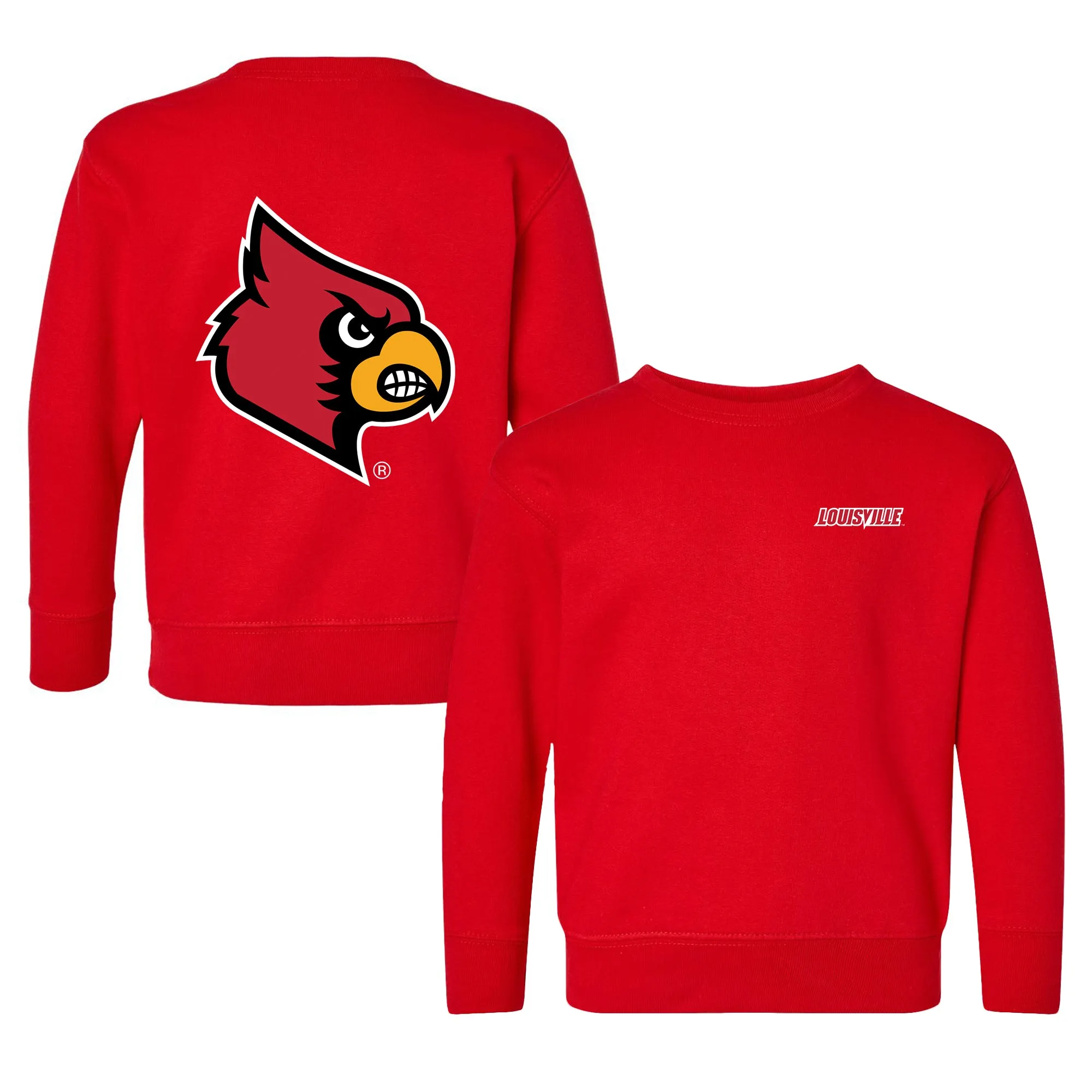 Louisville Cardinals Logo Toddler Crewneck Sweatshirt