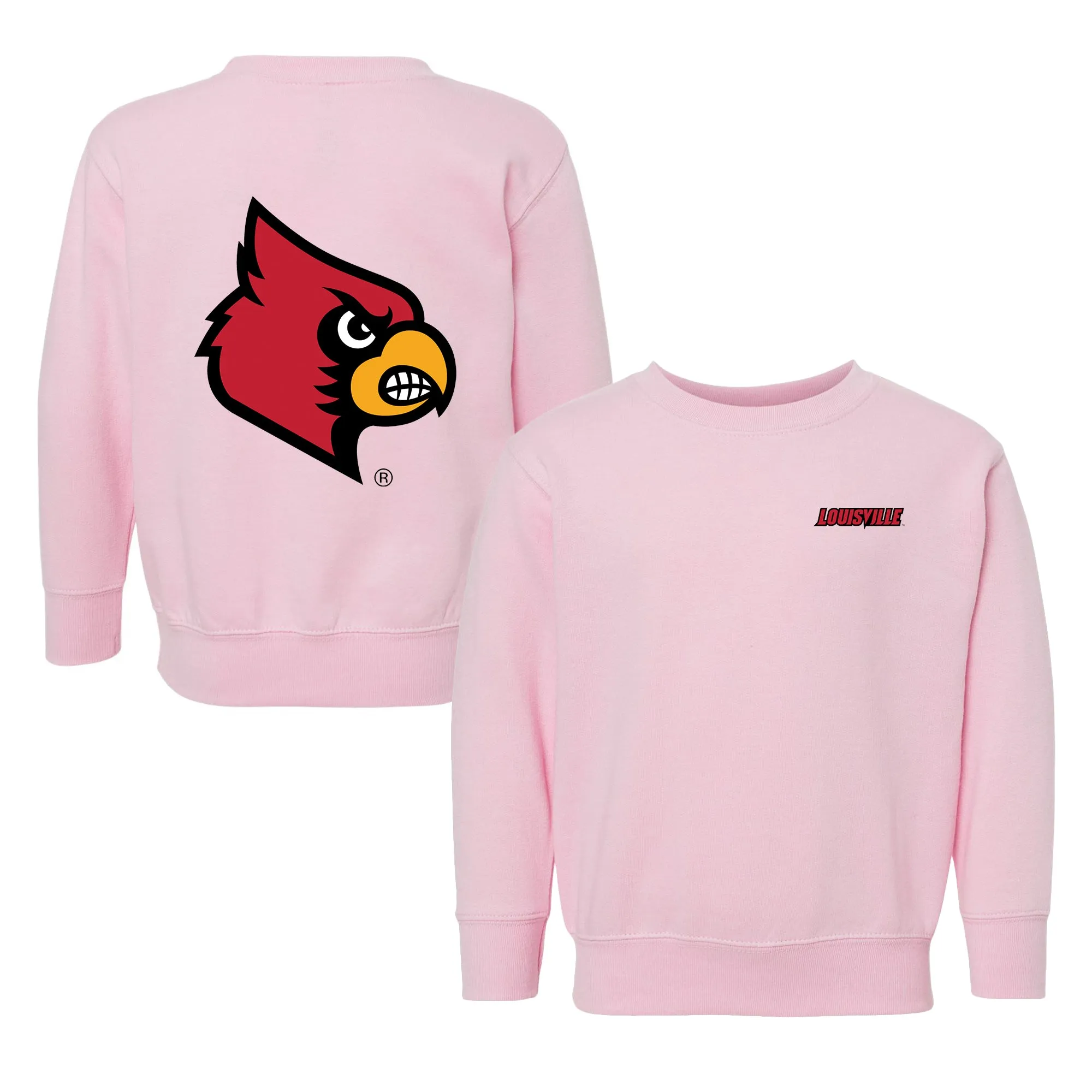 Louisville Cardinals Logo Toddler Crewneck Sweatshirt