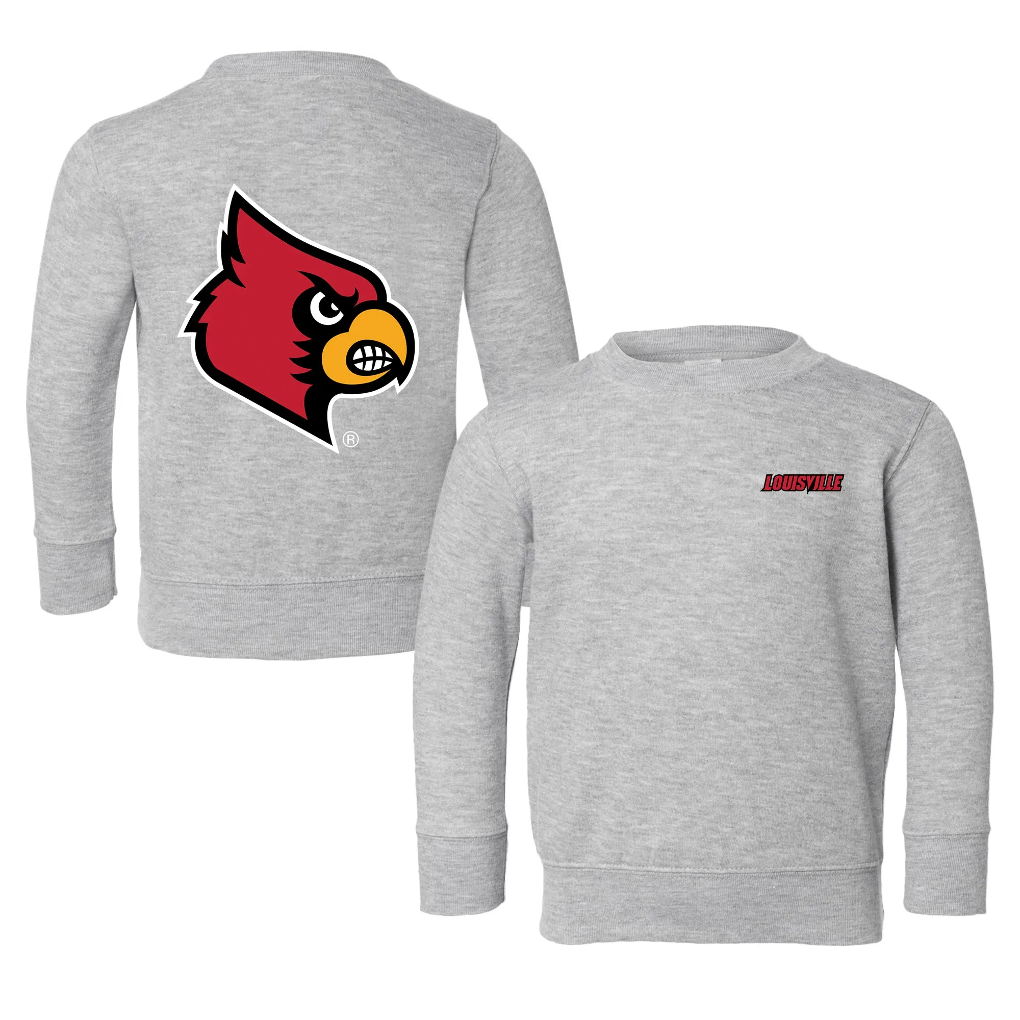 Louisville Cardinals Logo Toddler Crewneck Sweatshirt