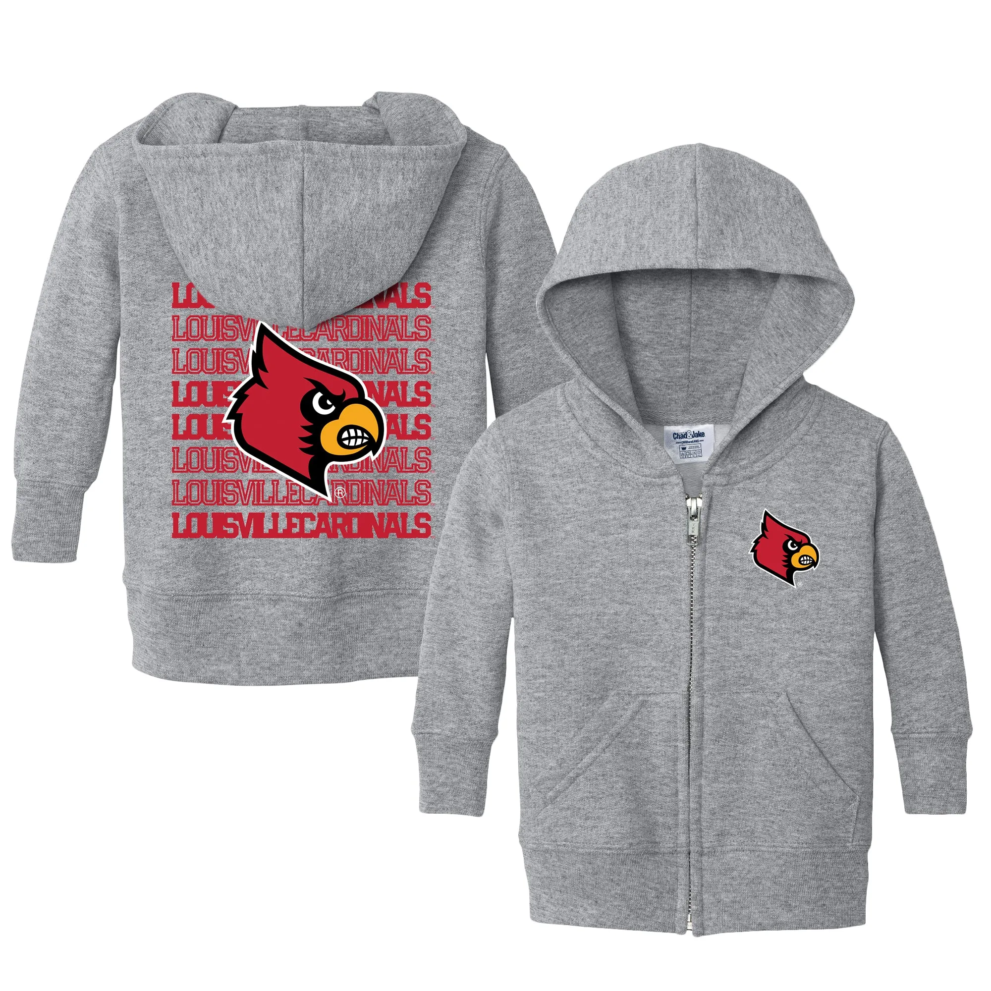 Louisville Cardinals Retro Infant Full-Zip Sweatshirt