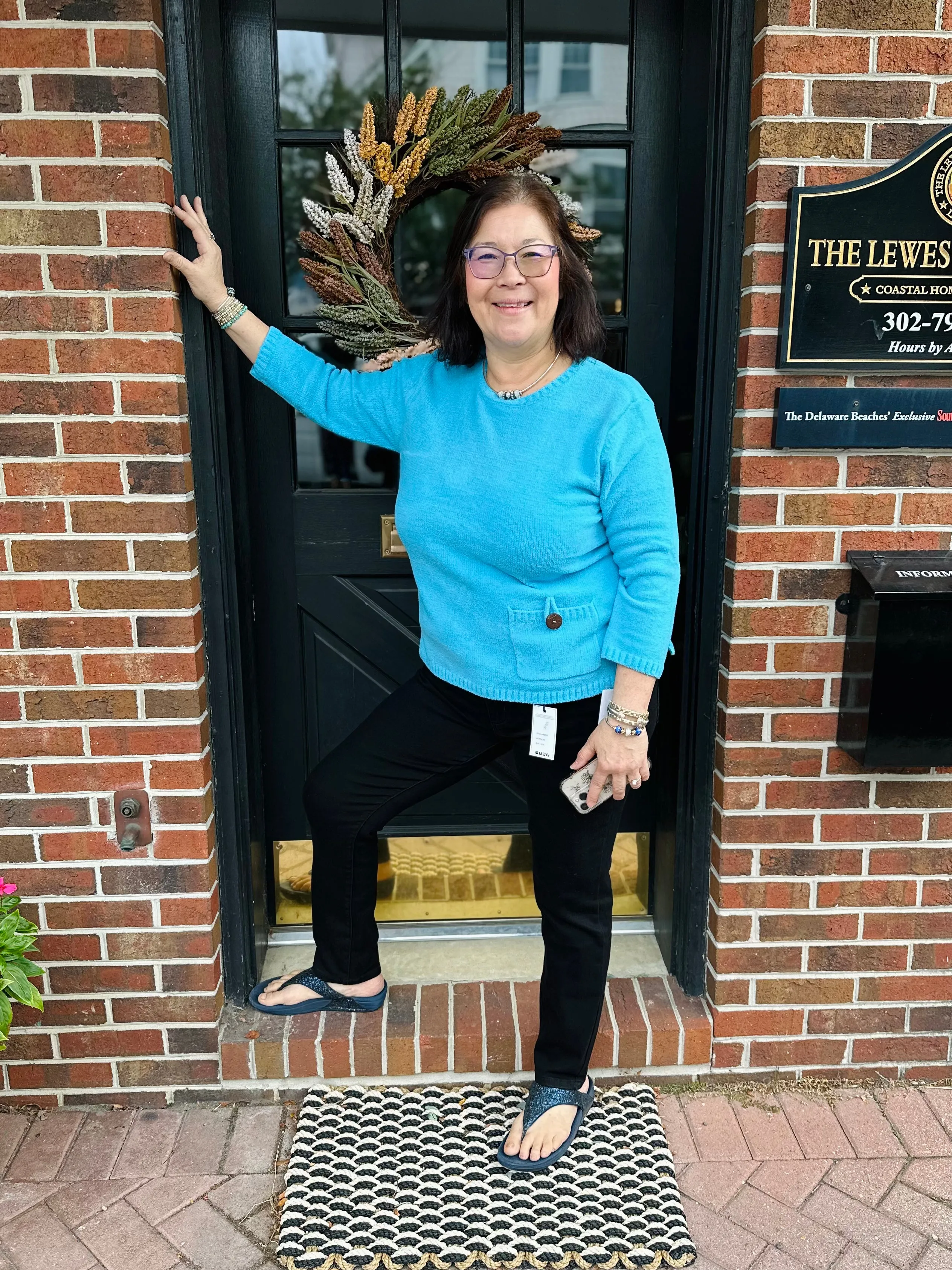 Lulu B Turquoise Chenille Sweater