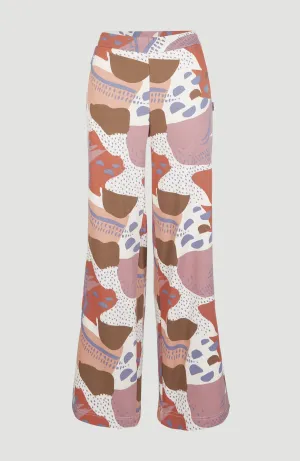 Lulu Wide Leg High-Waist Sweatpants | Patchwork Print