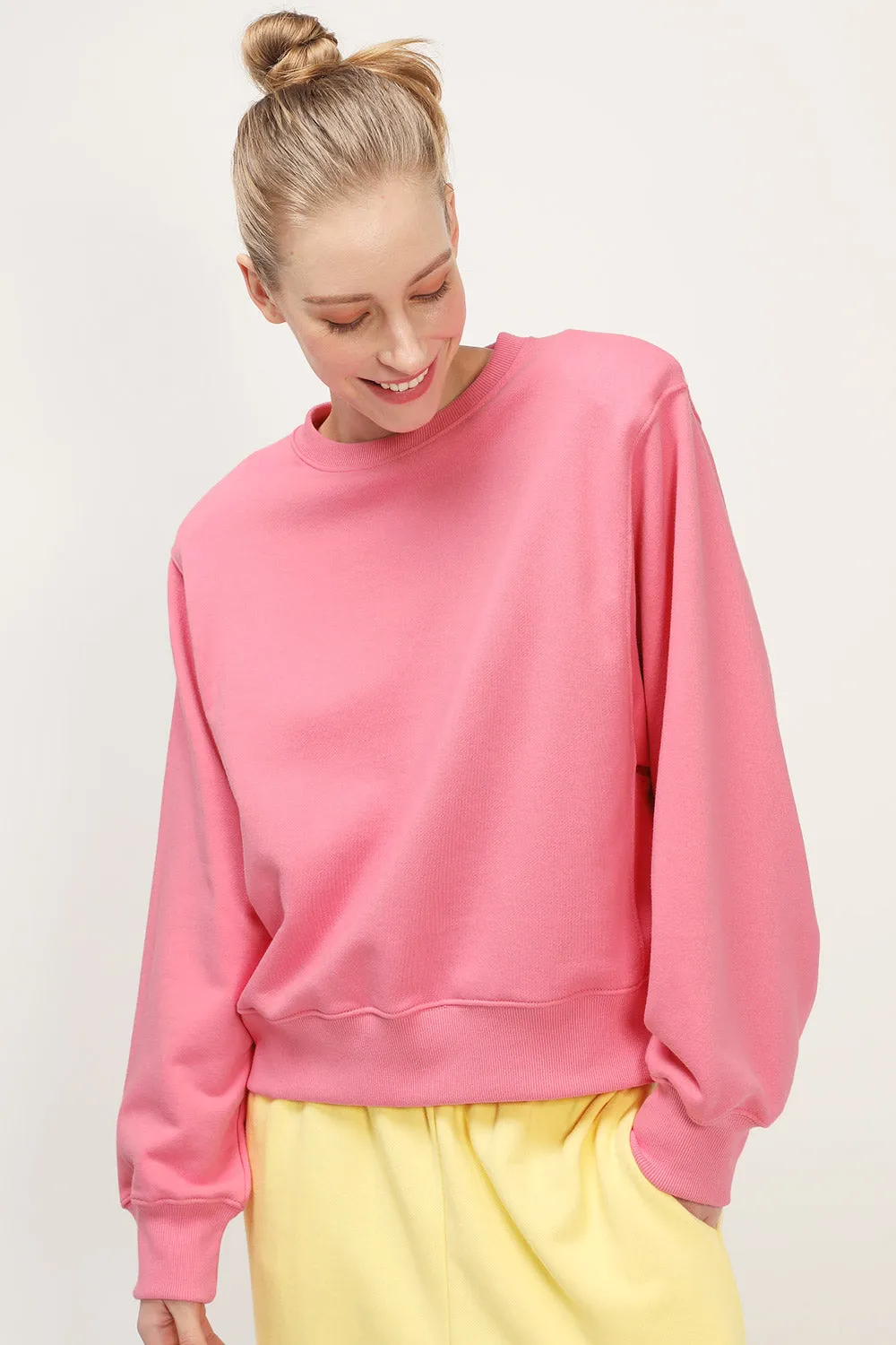 Luz Padded Shoulder Sweatshirt