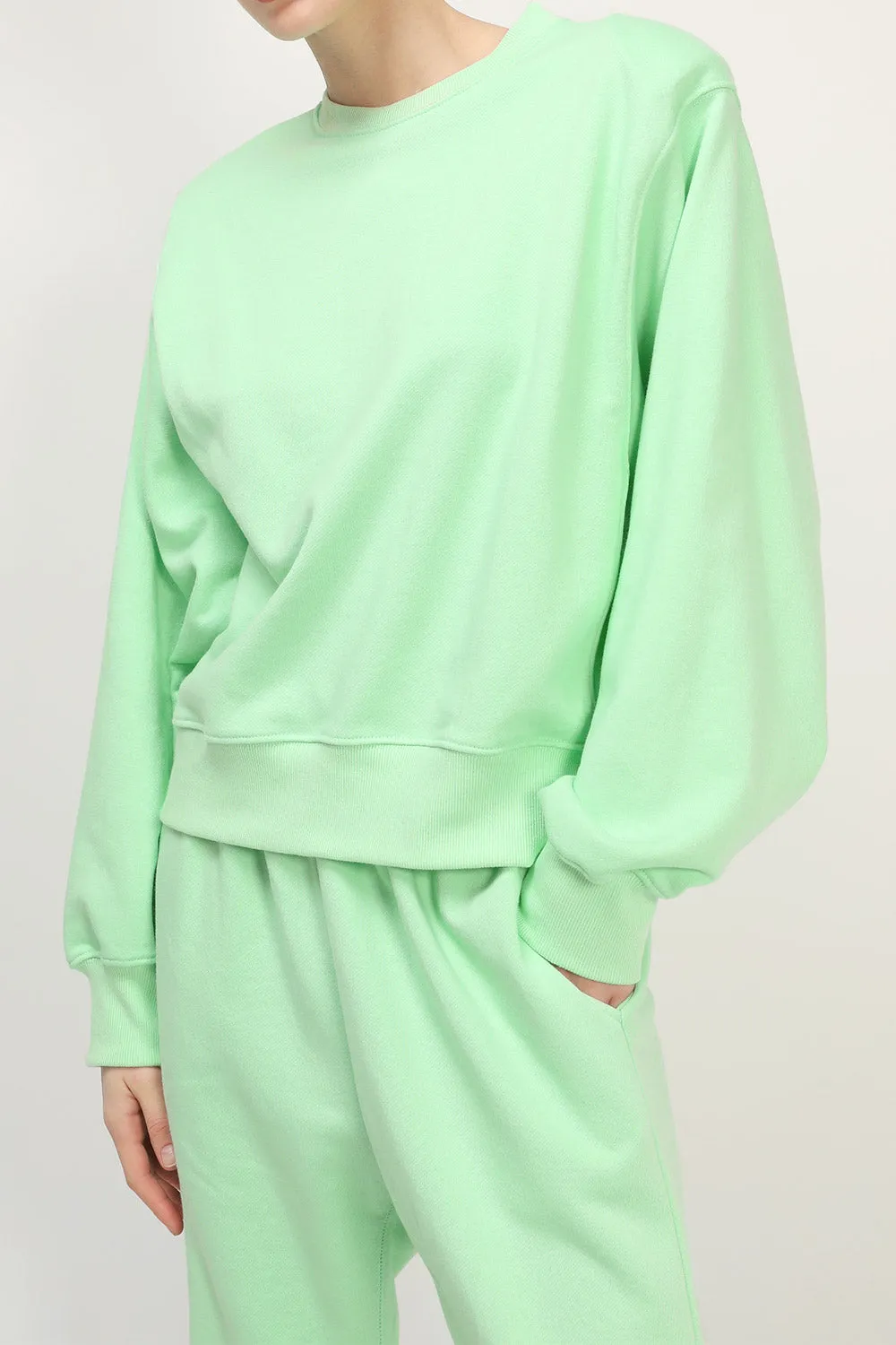 Luz Padded Shoulder Sweatshirt