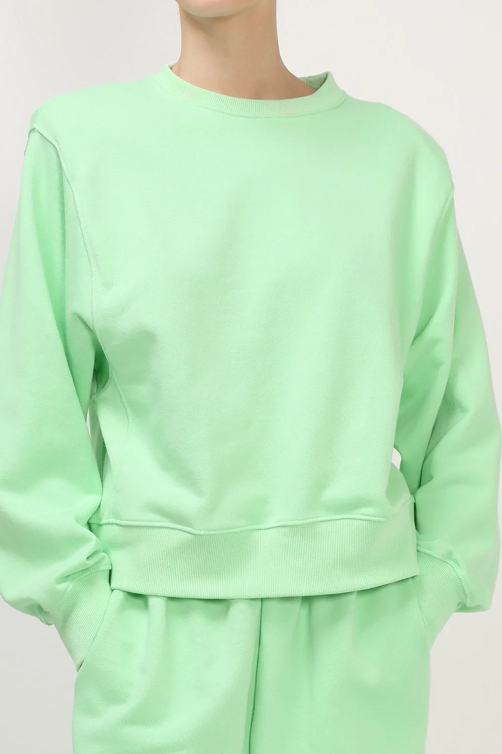 Luz Padded Shoulder Sweatshirt