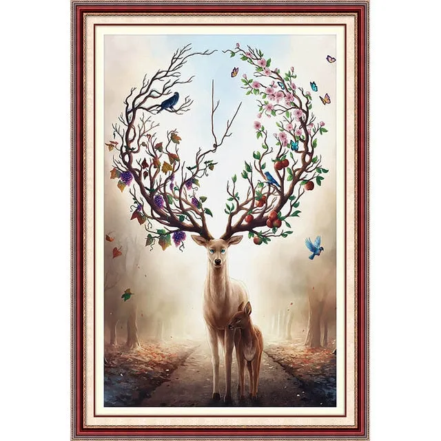 Majestic Deer Diamond Painting Kit, 15 Patterns to Choose, On Sale