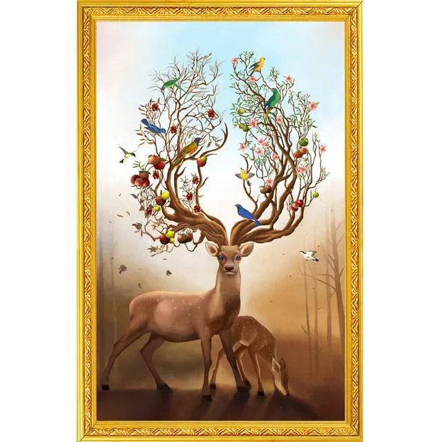 Majestic Deer Diamond Painting Kit, 15 Patterns to Choose, On Sale