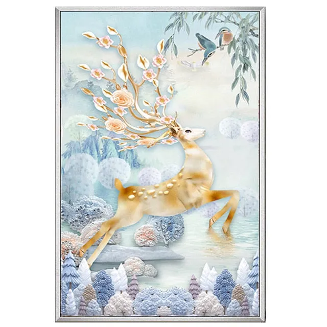 Majestic Deer Diamond Painting Kit, 15 Patterns to Choose, On Sale