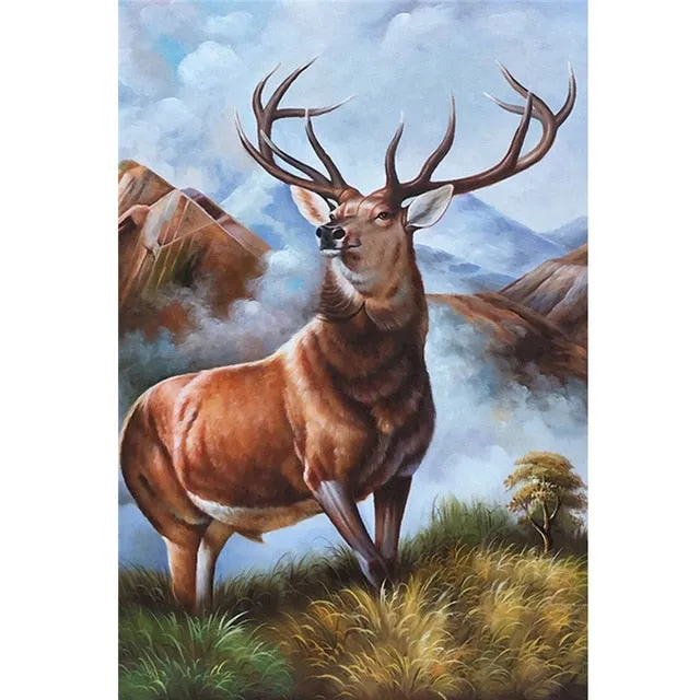 Majestic Deer Diamond Painting Kit, 15 Patterns to Choose, On Sale