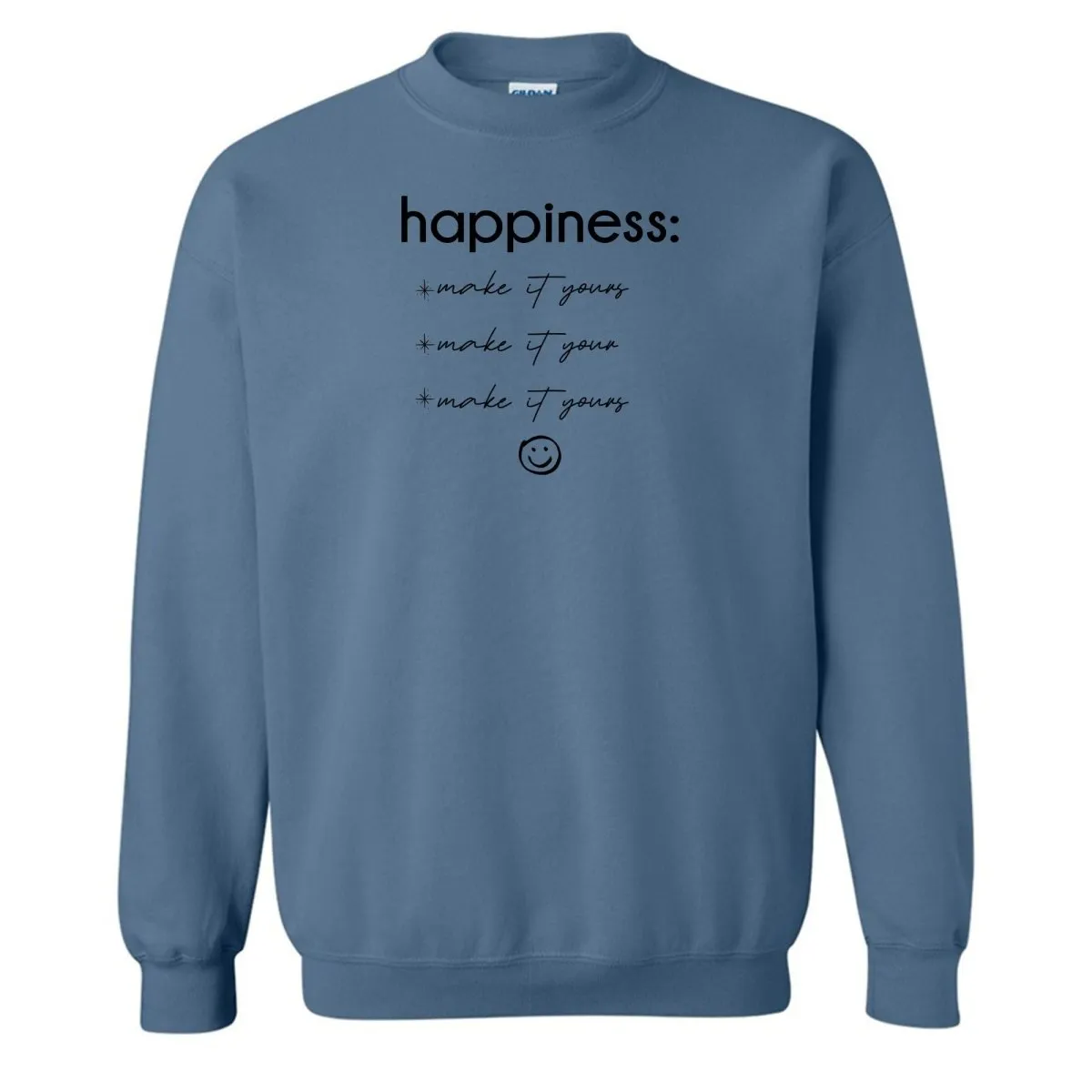 Make It Yours™ 'Happiness Checklist' Crewneck Sweatshirt