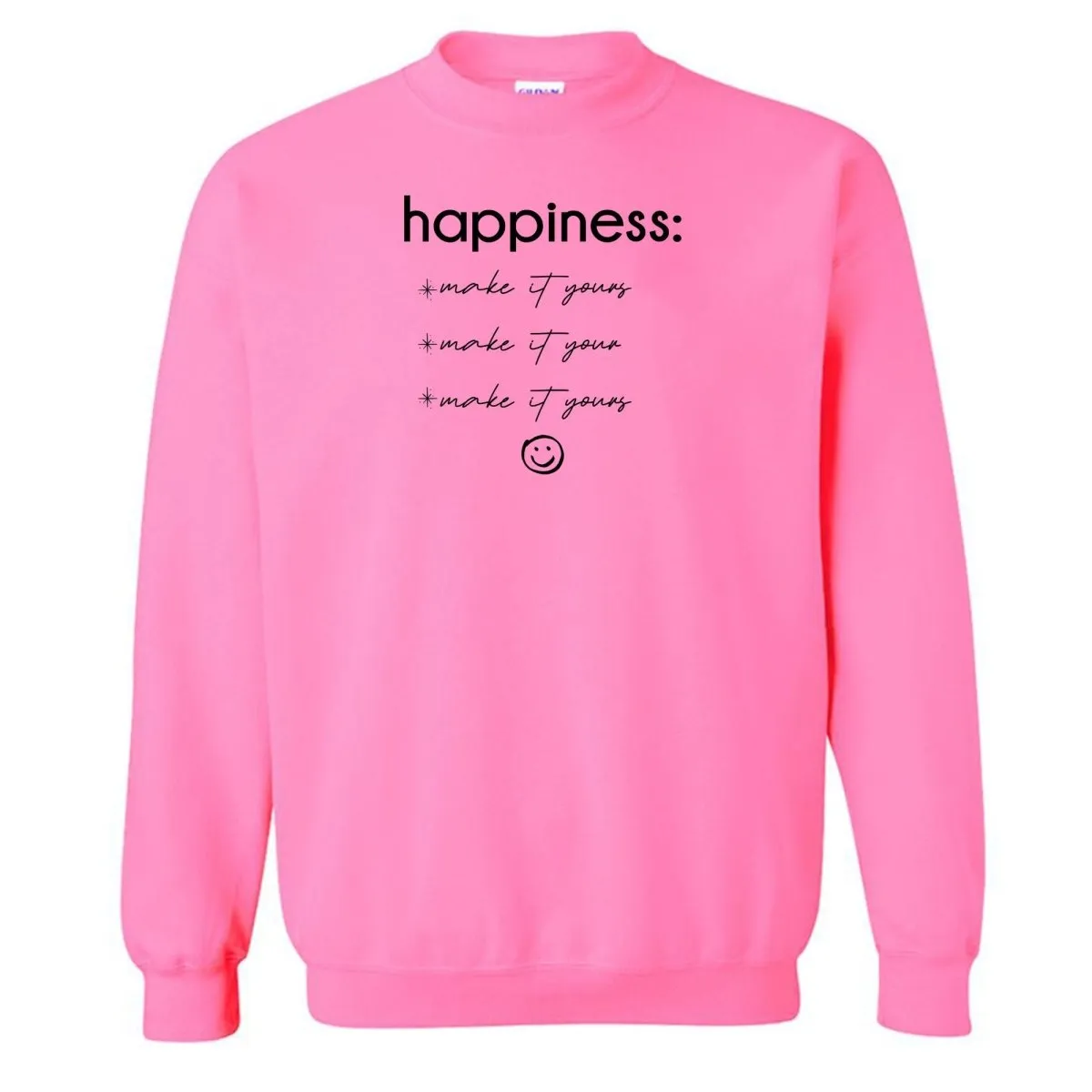 Make It Yours™ 'Happiness Checklist' Crewneck Sweatshirt