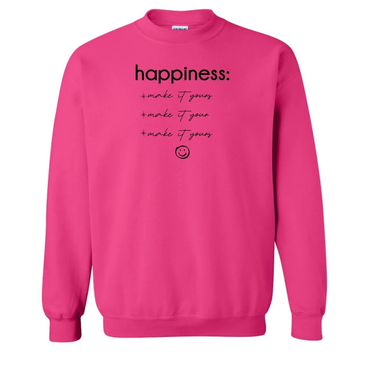 Make It Yours™ 'Happiness Checklist' Crewneck Sweatshirt