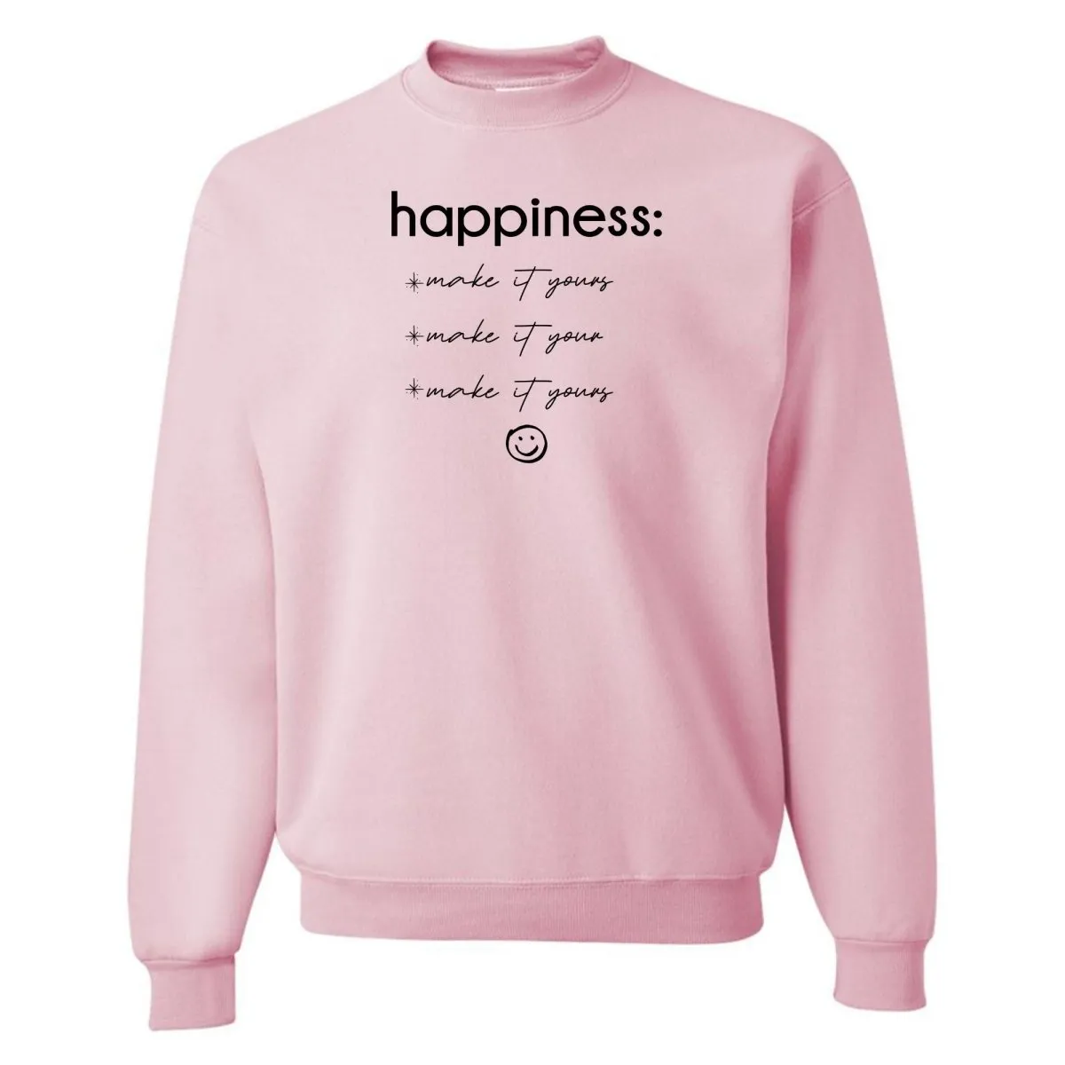 Make It Yours™ 'Happiness Checklist' Crewneck Sweatshirt