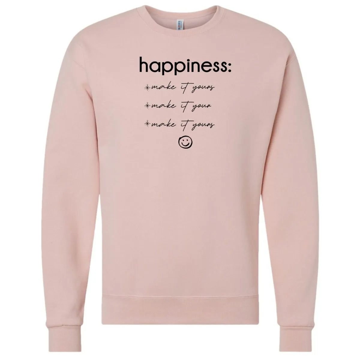 Make It Yours™ 'Happiness Checklist' Crewneck Sweatshirt