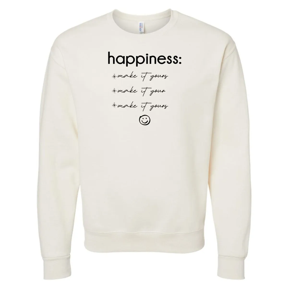 Make It Yours™ 'Happiness Checklist' Crewneck Sweatshirt