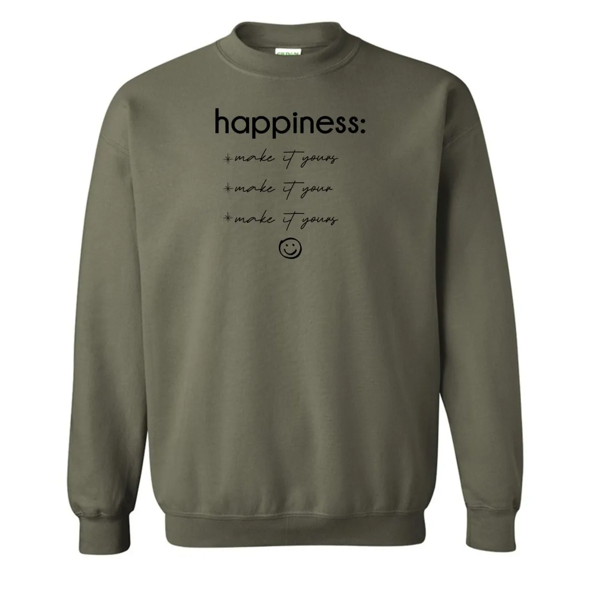 Make It Yours™ 'Happiness Checklist' Crewneck Sweatshirt