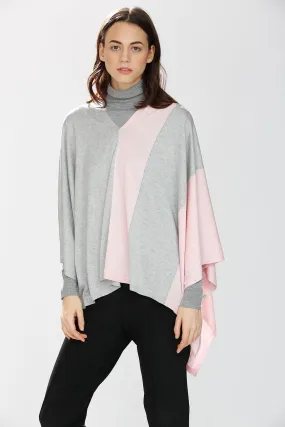 Max 8-Way Scarf/Cape – Pink/Grey